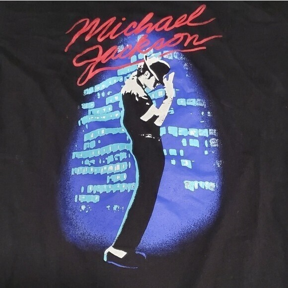 Mighty Fine Michael Jackson Pose Graphic Shirt Black L - Picture 4 of 6